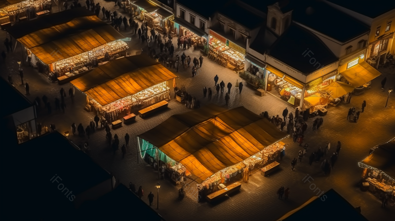 夜晚城市美食街灯光成排烧烤建筑摄影图,高清,摄影图,摄影图片,图片大全,摄影图免费下载